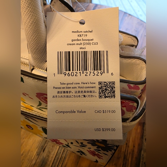 💥SALE💥 Kate Spade Garden Bouquet Medium Satchel – NWT - Picture 3 of 10